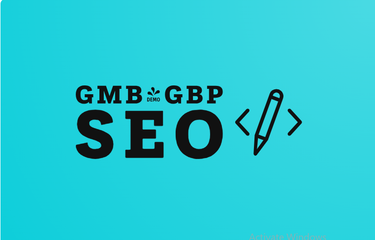 GMB/GBP SEO written on sky blue surface